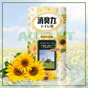 "ST" "Shoushuuriki" Жидкий дезодорант – ароматизатор для туалета с ароматом летних цветов, 400 мл