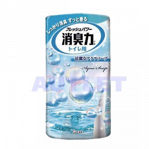 "ST" "Shoushuuriki" Жидкий дезодорант – ароматизатор для туалета с ароматом свежести, 400 мл