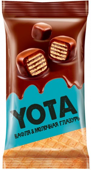 Вафля в молочной шоколадной глазури 40г Yota