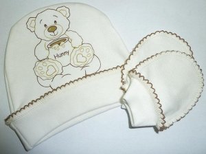Ш318-223ПК Комплект шапочка и рукавички (интерлок)