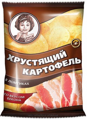 Чипсы Хруст.картофель в ломтиках 70гр Бекон