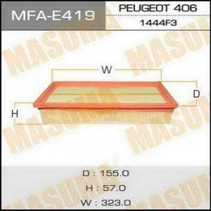 Воздушный фильтр MASUMA LHD PEUGEOT/ 406/ V1800, V2200 95-04 (1/20)