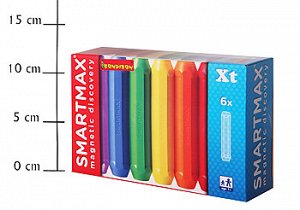 Магнитный конструктор SmartMax/ Bondibon Дополнительный (Xt) набор: 6 длинных палочек.,арт.104