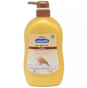 Кодомо Фэмили, Крем-гель для душа 750мл Рисовое Молочко (Rice Milk), Таиланд