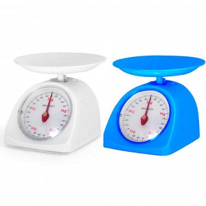 Весы кухонные механические ENERGY EN-405МК,  (0-5 кг) круглые - MIX (белые или синие)