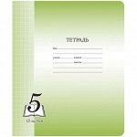 Тетрадь 12л., крупная клетка &quot;Пятерка&quot;, офсетная обложка