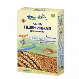 "Флёр Альпин" каша Органик пшеничная, 5 мес., 175 гр