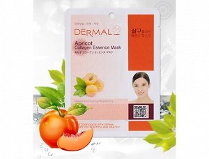 Dermal Коллагеновая маска-салфетка с абрикосом Apricot Collagen Essence Mask