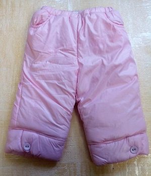 Бледно-розовые брюки на синтепоне