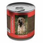 Dog Lunch Говядина влажный корм для собак жестяная банка 0,75 кг, шт