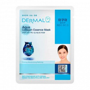 Dermal Коллагеновая маска-салфетка с морской водой Aqua Collagen Essence Mask