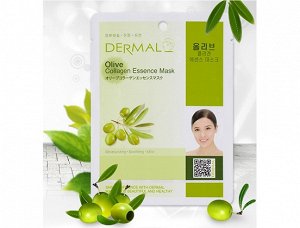 Dermal Коллагеновая маска-салфетка с экстрактом оливы Olive Collagen Essence Mask