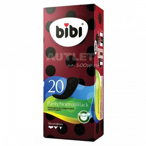 Прокладки для ежедневного использования "BiBi" Panty Normal Black, 20 шт./уп.(черные)