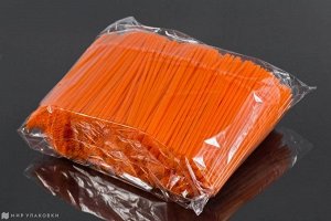 Трубочки д/кокт. 0,5х24 см с изг.оранжевые (1000 шт.)