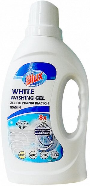 BLUX WHITE Washing Gel Гель для стирки белого белья и одежды 1л.