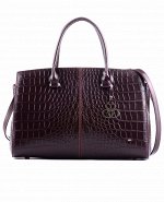 Сумка ЖИЗЕЛЬ BURGUNDY кожа аллигатор винный
