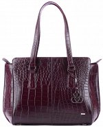 Сумка САНТИ BURGUNDY кожа аллигатор винный