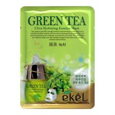 Ekel Ультраувлажняющая маска-салфетка с зеленым чаем Green Tea Ultra Hydrating Essence Mask