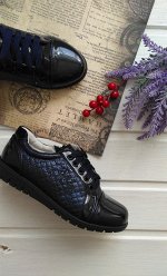 Туфли темно-синие для девочки