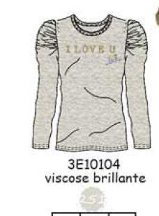 Кофта д/девочки TEE-SHIRT 251 : grey Ecru