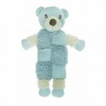 AROMADOG Игрушка для собак Мишка 20 см с 3 пищалками голубой