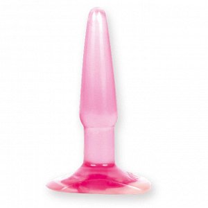 Анальная гелевая пробка Butt Plug Small, розовая, 10 см