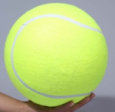Надувной "теннисный" мяч цвет: ЖЕЛТЫЙ