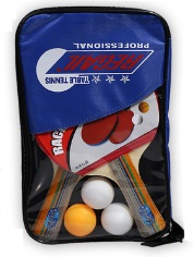Набор для настольного тенниса: 2 ракетки + 3 мяча цвет: СИНИЙ