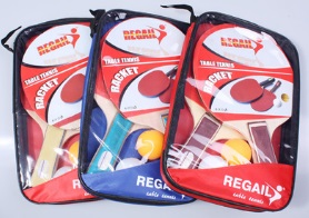 Набор для настольного тенниса в сумке: 2 ракетки + 3 мяча цвет: В АССОРТИМЕНТЕ