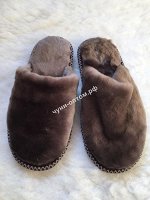 Тапочки женские из овчины меховые