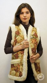 Жилеты женские из овчины