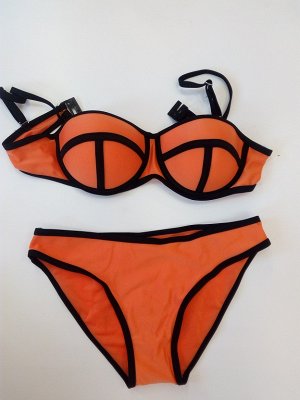 купальник, цвет оранжевый
