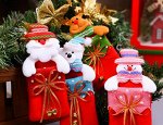 Рождественский мешочек- сумка для столовых приборов