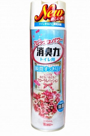 ST SHOSHU RIKI Освежитель воздуха для туалета (аромат розы), 330мл