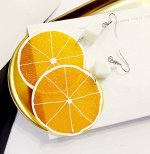 Серьги апельсины