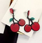 Серьги вишенки