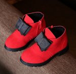 Ботинки красные