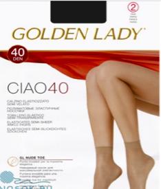 Носки носки Ciao 40 (2 пары) (Golden Lady)200/ не формованные. с прозрачным мыском