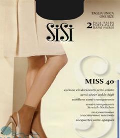Носки носки Miss 40 (Sisi) (2 пары) /7/ тонкие прозрачные эластичные носочки с комфортной резинкой