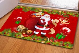 Коврик новогодний "Дед Мороз с подарками"