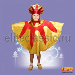Солнышко Оригинальный костюм состоит из накидки и кокошника. Отлично подходит для тематических и театральных постановок,  праздников и Нового года.