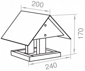 Кормушка для птиц "Избушка"