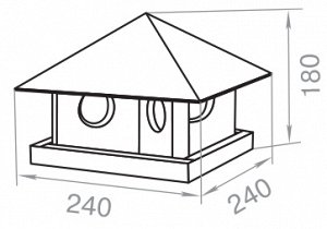 Кормушка для птиц "Шатёр"