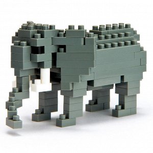 Мини-конструктор Nanoblock (Наноблок) "Африканский Слон", 130 элементов