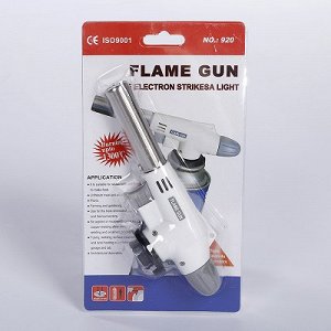 Газовая горелка с пьезоподжигом Flame Gun 920 цвет БЕЛЫЙ