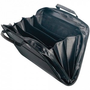 Портфель-сумка пласт. BRAUBERG А4+, 375*305*60 мм, на молн,