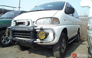 Ковры салонные 1 ряд МКПП (с карманом под консолью) Mitsubishi Delica (1994-2007) правый руль