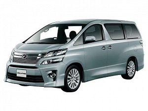 Коврик в багажник Toyota Alphard ATH20 2 ряд 2 отдельных кресла (гибрид) (2011 - 2015)