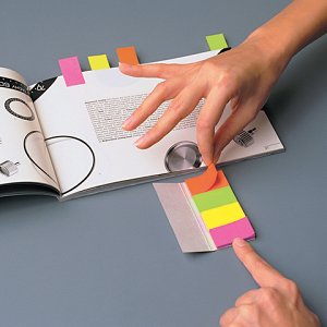 Закладки самоклеящиеся POST-IT Professional, бумажные, 12,7