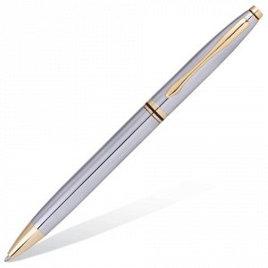Ручка шариковая BRAUBERG бизнес-класса "De luxe Silver", кор
